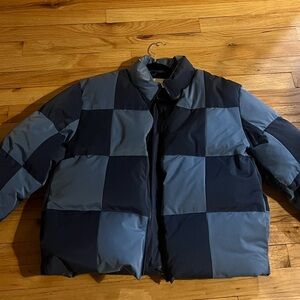 Paloma Wool Buzz Checkered Puffer Coat